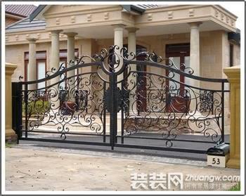 供应北京安装铁艺大门 别墅大门厂家-北京晋源安装旋转门维修公司